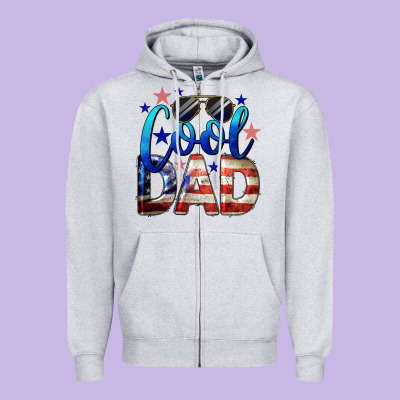 Cool American Dad Zipper Hoodie Designed By Lillyallendesigns