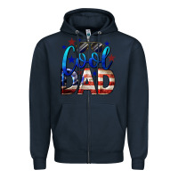 Navy Cool American Dad Zipper Hoodie - LillyAllenDesigns