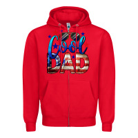 Red Cool American Dad Zipper Hoodie - LillyAllenDesigns