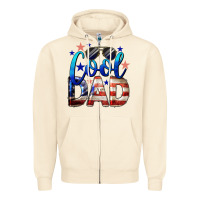 Sandshell Cool American Dad Zipper Hoodie - LillyAllenDesigns