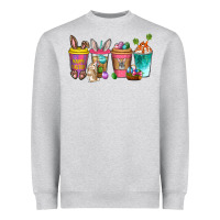 Heather Grey Easter coffee drinks Easter Day Heavyweight Sweatshirt - Neo Western