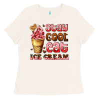 Bone stay cool eat ice cream Ladies Tee - AdoDesignShop