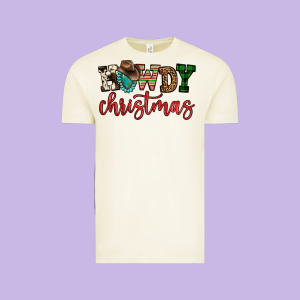 Howdy Christmas Vintage Tee Designed By Fadigitalartstudio