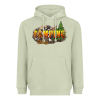 Matcha camping Heavyweight Hoodie - NancyCooperArtShop