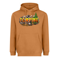 Meerkat camping Heavyweight Hoodie - NancyCooperArtShop