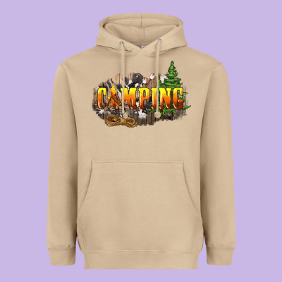 Camping Heavyweight Hoodie Designed By Nancycooperartshop