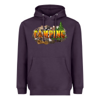 Plum camping Heavyweight Hoodie - NancyCooperArtShop