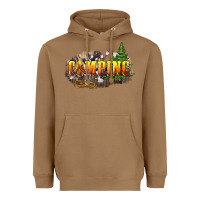 Toasted Coconut camping Heavyweight Hoodie - NancyCooperArtShop