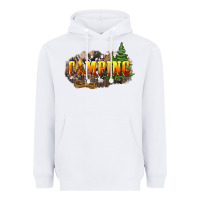 White camping Heavyweight Hoodie - NancyCooperArtShop