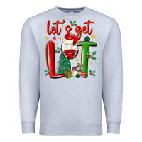Heather Grey let's get lit Premium Sweatshirt - MaliasSmallBusiness