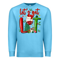 Ocean Blue let's get lit Premium Sweatshirt - MaliasSmallBusiness