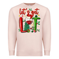 Pale Pink let's get lit Premium Sweatshirt - MaliasSmallBusiness