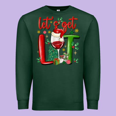 Let's Get Lit Premium Sweatshirt Designed By Maliassmallbusiness