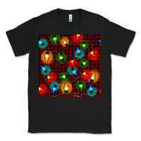 Black christmas lights seamless pattern Classic Tee - BundleAndBundleShop