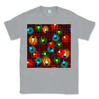 Heather Grey christmas lights seamless pattern Classic Tee - BundleAndBundleShop