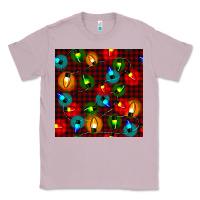 Lilac christmas lights seamless pattern Classic Tee - BundleAndBundleShop
