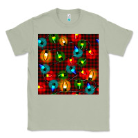 Matcha christmas lights seamless pattern Classic Tee - BundleAndBundleShop