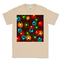 Mushroom christmas lights seamless pattern Classic Tee - BundleAndBundleShop