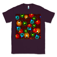 Plum christmas lights seamless pattern Classic Tee - BundleAndBundleShop