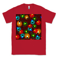 Red christmas lights seamless pattern Classic Tee - BundleAndBundleShop