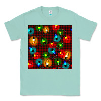 Seafoam christmas lights seamless pattern Classic Tee - BundleAndBundleShop