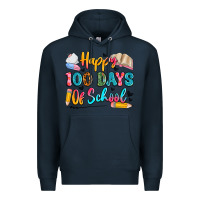Navy happy 100 days of school Premium Hoodie - Artiststas