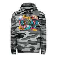 Slate Camo happy 100 days of school Premium Hoodie - Artiststas