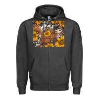 Charcoal Heather sunflowers cowhide leopard mousepad Zipper Hoodie - Jasminsmagicworld
