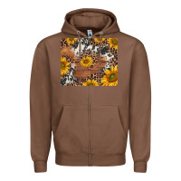 Chestnut sunflowers cowhide leopard mousepad Zipper Hoodie - Jasminsmagicworld