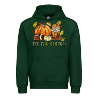 Forest Green Tis The Season Fall Urban Hoodie - texasbilliewilder