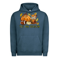Pigment Midnight Navy Tis The Season Fall Urban Hoodie - texasbilliewilder
