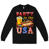 Black party in the usa Long Sleeve Tee - AdoDesignShop