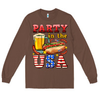 Chestnut party in the usa Long Sleeve Tee - AdoDesignShop