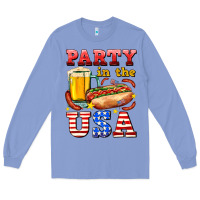 Colony Blue party in the usa Long Sleeve Tee - AdoDesignShop
