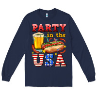 Navy party in the usa Long Sleeve Tee - AdoDesignShop
