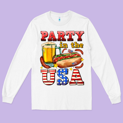 Party In The Usa Long Sleeve Tee Designed By Adodesignshop