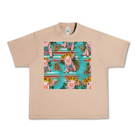 Burro turquoise baby pig seamless pattern Urban Heavy Tee - HRA Design Shop