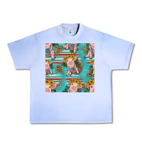 Grape Ice turquoise baby pig seamless pattern Urban Heavy Tee - HRA Design Shop