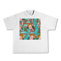 Lunar Rock turquoise baby pig seamless pattern Urban Heavy Tee - HRA Design Shop