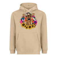 Mushroom baby cow flower Heavyweight Hoodie - NancyCooperArtShop