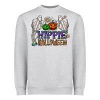 Heather Grey hippie halloween Heavyweight Sweatshirt - CowhideDigitalArt