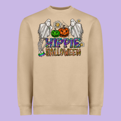 Hippie Halloween Heavyweight Sweatshirt Designed By Cowhidedigitalart