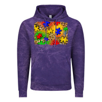 Cloud Purple autism background Vintage Hoodie - Zillion Design Studio