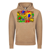 Vintage Coffee autism background Vintage Hoodie - Zillion Design Studio