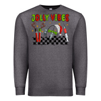 Charcoal Heather jolly vibes Premium Sweatshirt - MaliasSmallBusiness