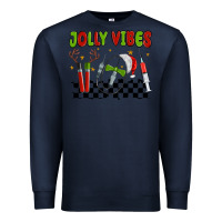Navy jolly vibes Premium Sweatshirt - MaliasSmallBusiness