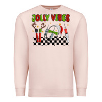 Pale Pink jolly vibes Premium Sweatshirt - MaliasSmallBusiness