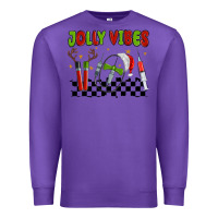 Purple jolly vibes Premium Sweatshirt - MaliasSmallBusiness