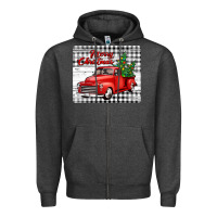 Charcoal Heather merry christmas mousepad Zipper Hoodie - Jasminsmagicworld