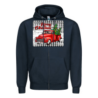 Navy merry christmas mousepad Zipper Hoodie - Jasminsmagicworld